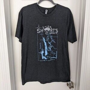 Short's Brewing CO. Chain of Lakes Map T-Shirt - Gray - Size Large